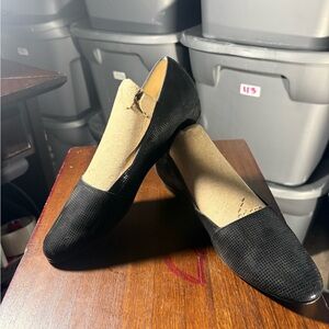 RANOONI Black LADIES ALL LEATHER Loafers Size 7B(123)